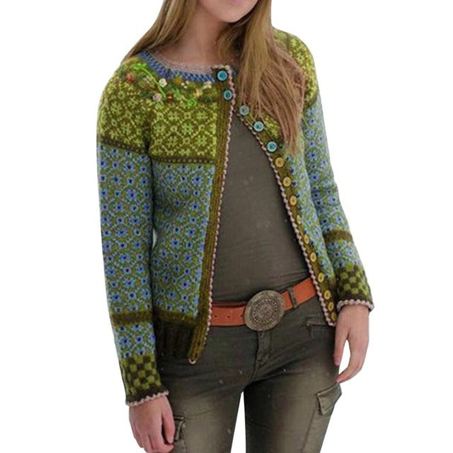 Women's Sweater Coat Long Knitted Winter Coat Women's Clothing