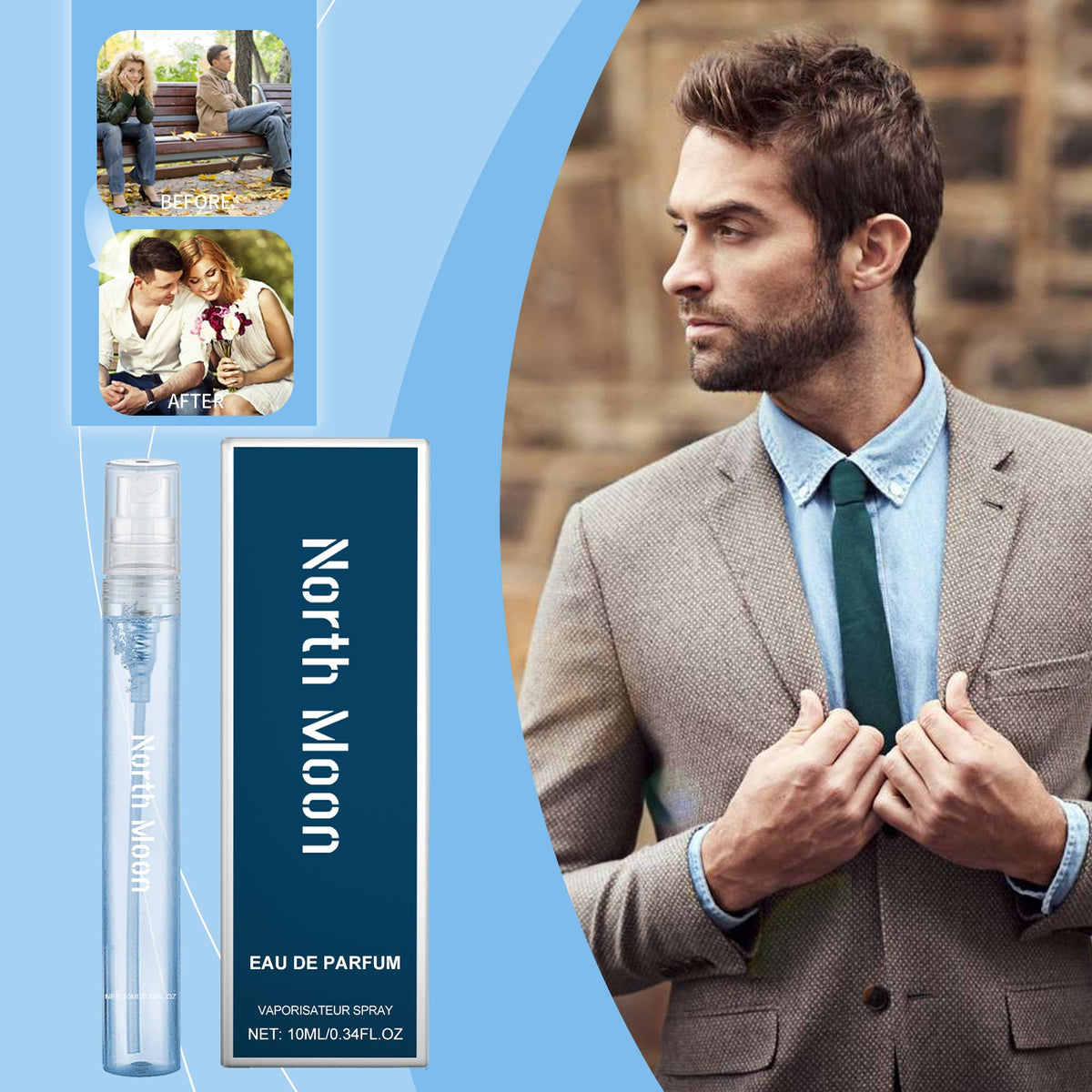 Male Pheromone Perfume, Lasting Fragrance Fresh And Elegant Fragrance Charm Men Perfume