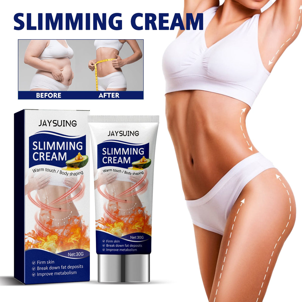 Slimming Cream, Body Shaping And Firming Massage Body Slimming Cream