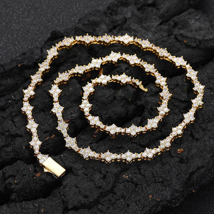 Zircon Tennis Fashion Brand Ornament Full Diamond Necklace