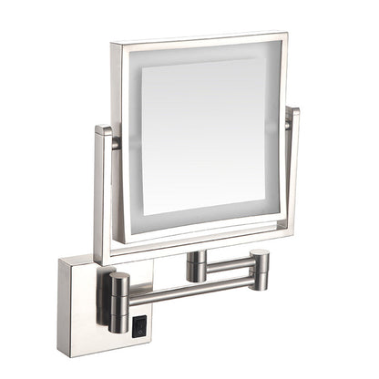 Four-sided Double-sided LED Makeup Mirror With Lights Foldable Extendable Single-sided Mirror