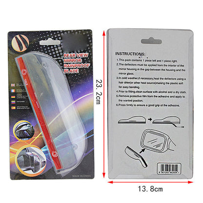 Car Rearview Mirror Rain Protection Eyebrows 2-piece Set