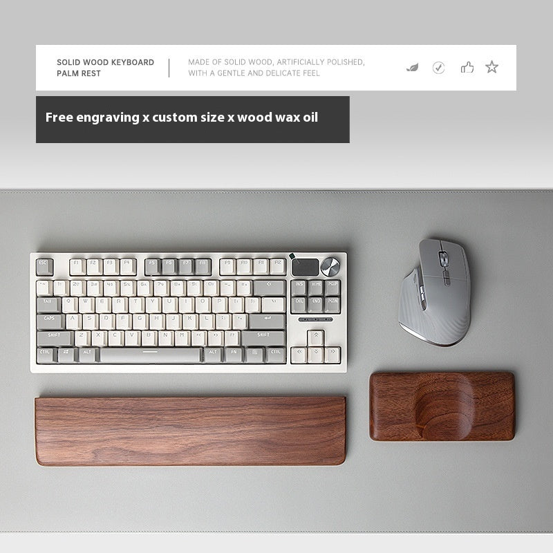 Keyboard Palm Rest  Wooden Wrist Rest  Mouse Rest  Wrist Pad