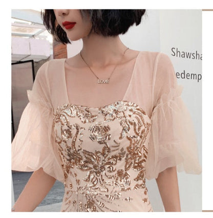 Temperament Long Celebrity Mermaid Evening Dress