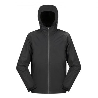 Heated Jacket for Men with 7.4V Battery, Soft Shell Electric Heating Coat, Windproof Waterproof Lightweight Outerwear with 5 Heating Zones & 3 Heat Settings, Machine Washable, S Size