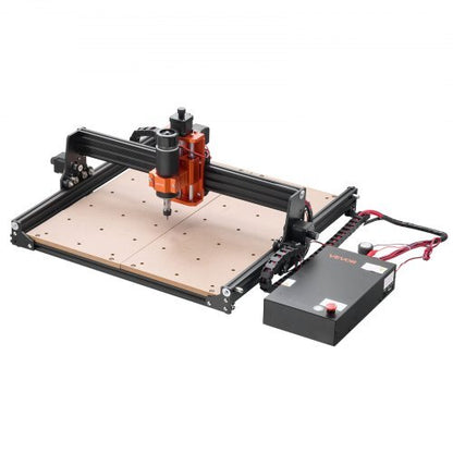 CNC Router Machine, 300W Spindle, 3-Axis Wood Engraving Milling Machine, with 15.75 x 15.75 x 2.36 in Working Area, Offline Controller, Aluminum Alloy Structure, for Wood Acrylic Carving Cutting