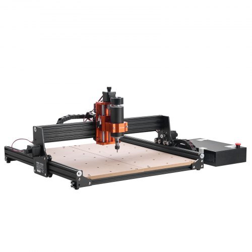 CNC Router Machine, 300W Spindle, 3-Axis Wood Engraving Milling Machine, with 15.75 x 15.75 x 2.36 in Working Area, Offline Controller, Aluminum Alloy Structure, for Wood Acrylic Carving Cutting