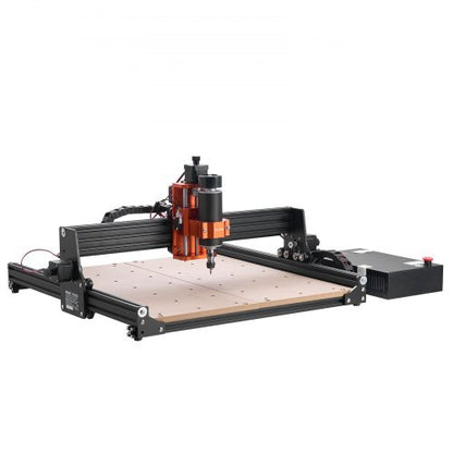 CNC Router Machine, 300W Spindle, 3-Axis Wood Engraving Milling Machine, with 15.75 x 15.75 x 2.36 in Working Area, Offline Controller, Aluminum Alloy Structure, for Wood Acrylic Carving Cutting