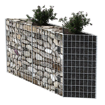 Gabion Basket Galvanized Steel 47.2"x11.8"x39.4