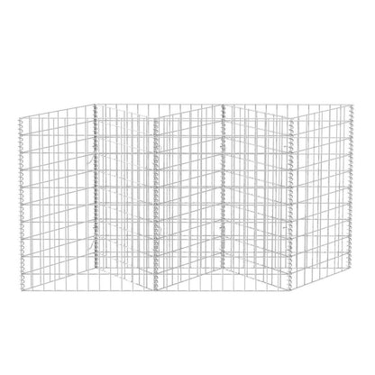 Gabion Basket Galvanized Steel 47.2"x11.8"x39.4