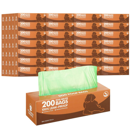 50 Rolls Dog Waste Bags 10000 Count Dog Trash Bags Leak Proof Pet Bags Doggie Poop Roll Waste Bags Dog Thick Plastic Bag for Home Park Outdoor Travel Pet Supplies (Dark Green)