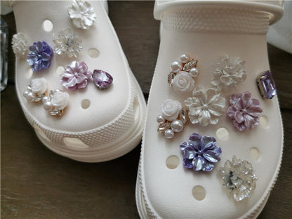 Shoe Flower Dream Purple Flower Decoration Accessories