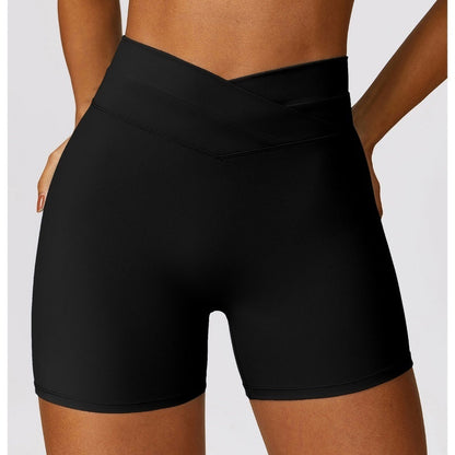 High-Waisted Skinny Hip Raise Yoga Shorts