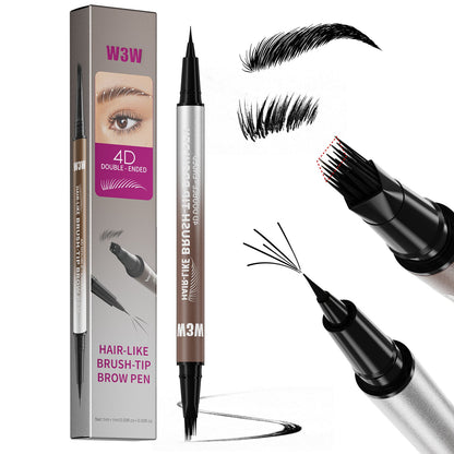 Waterproof Sweat-proof Smudge-proof Double-ended Eyebrow Pencil