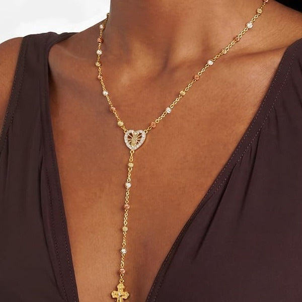 Elegant Sun And Moon Pendant Necklace