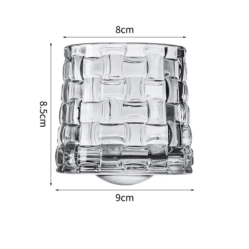 Hand drawn rotating glass cups multiple multi-purpose whiskey glasses rotating glass cups