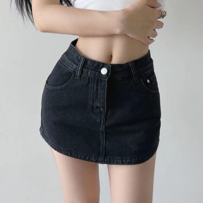 High Waist A- Line Skirt Women