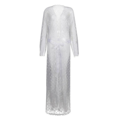New Men's Japanese-style Polka Dot Lace Bathrobe