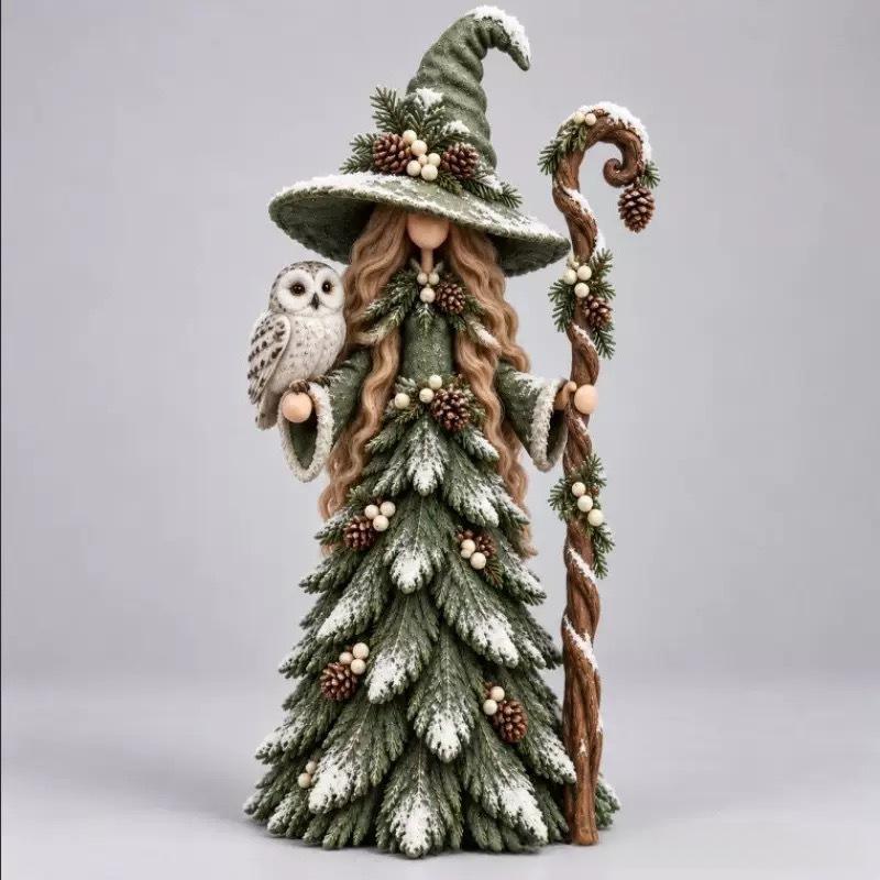 Witch Figurines Christmas Table Decorations