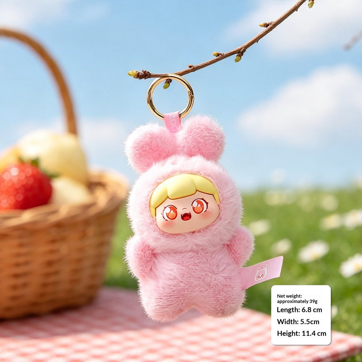Plush Sweet Cub Animal Series Keychain
