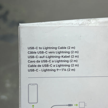 APPLE Fast Charging USB-C To Lightning Cable (2 M) White MQGH2AM/A (Return)