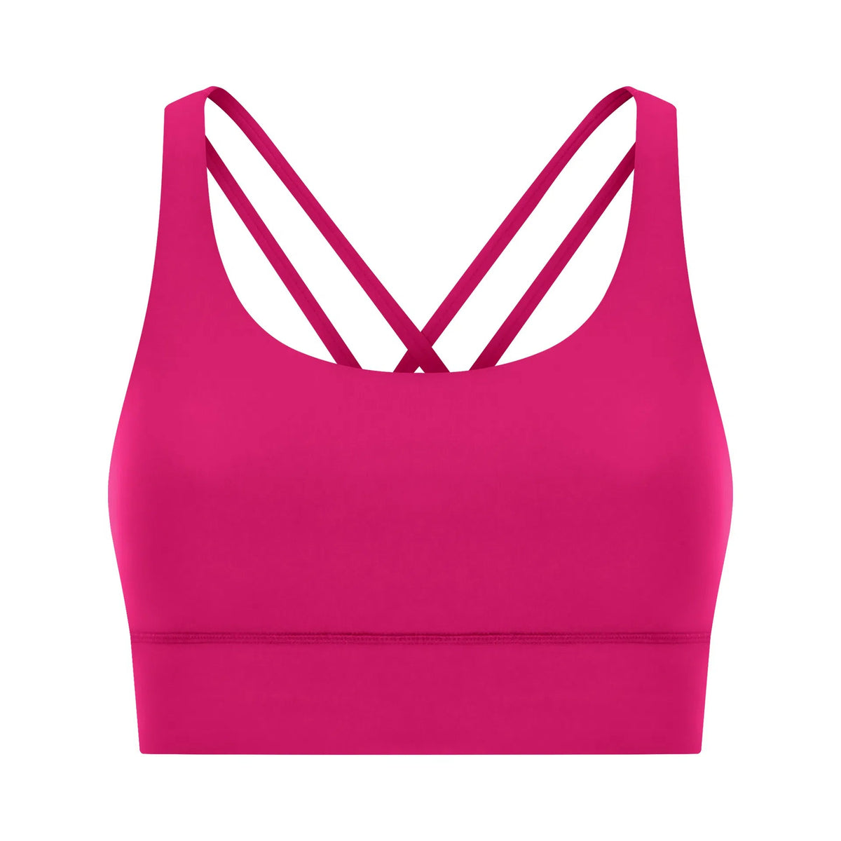 Cross back yoga bra brushed bare high-strength shock-absorbing gathering sports vest for women