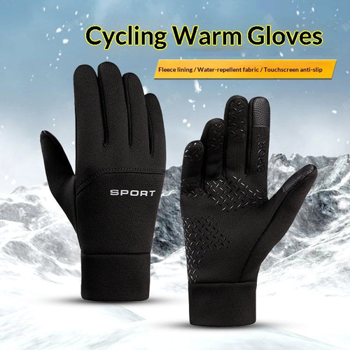 Mens Warm Outdoor Cycling Gloves