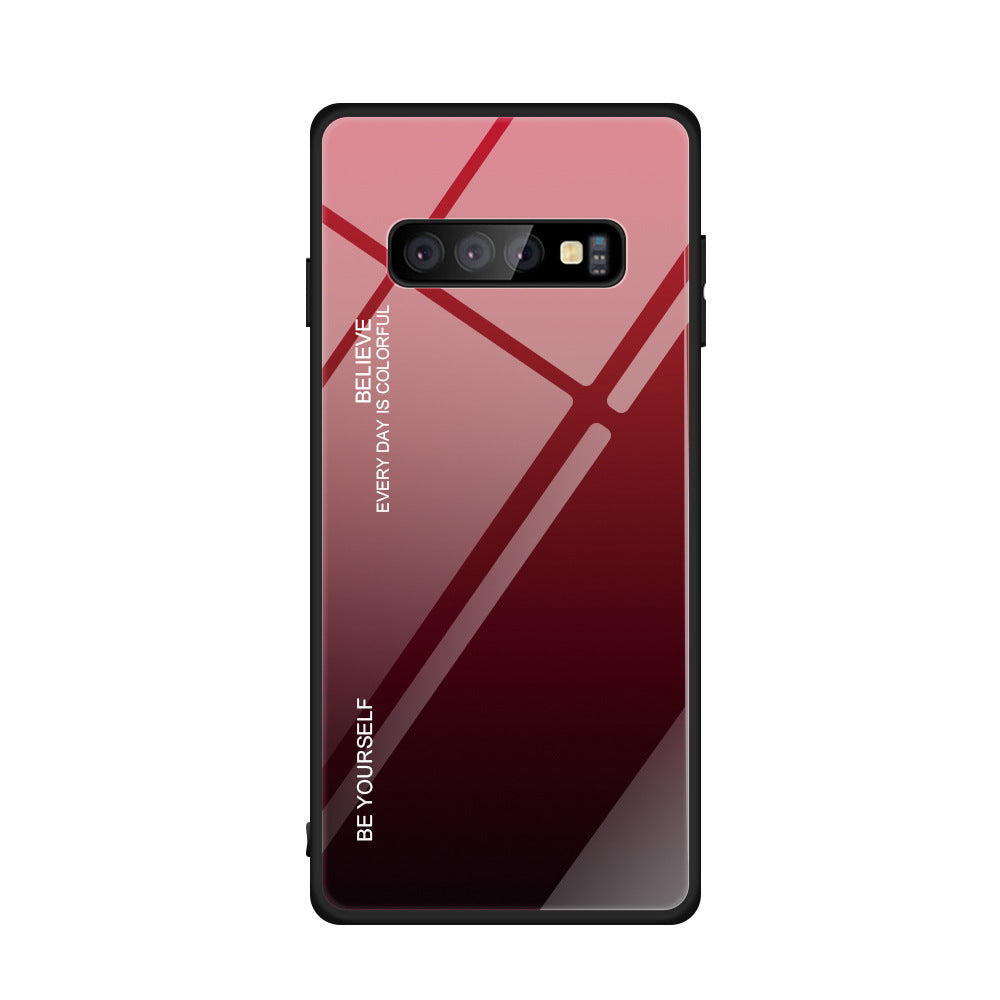 Gradient glass phone case