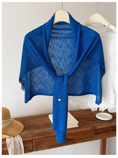 Bamboo-Section Linen Viscose Slimming Cape For Women