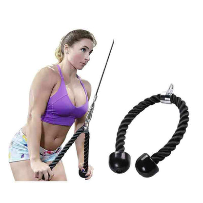 Triceps trainer biceps pull rope single double-headed rope down pull rope gantry fitness down pressure rope