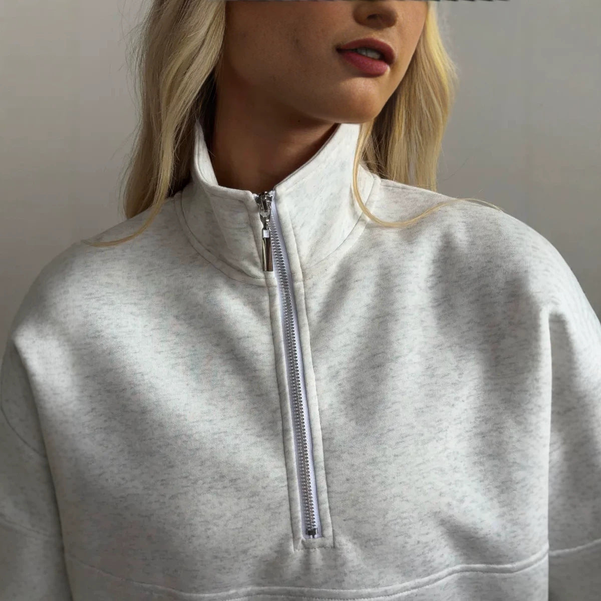 Women's Fleece-lined Sweatshirt And Pants Set