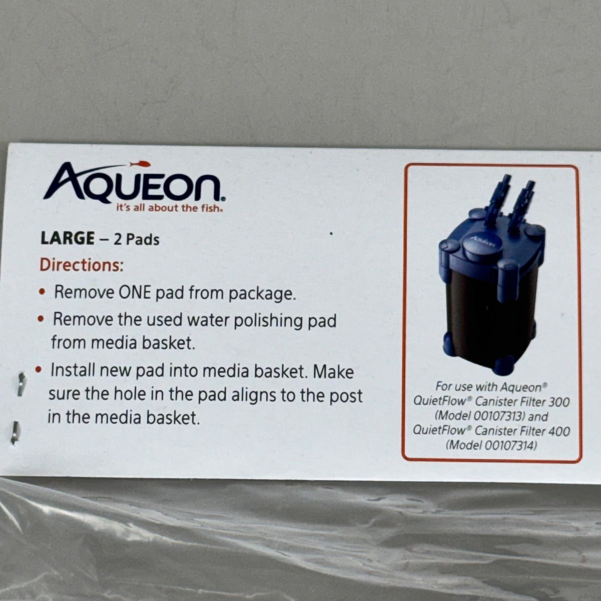 AQUEON Quietflow Water Polishing Pad