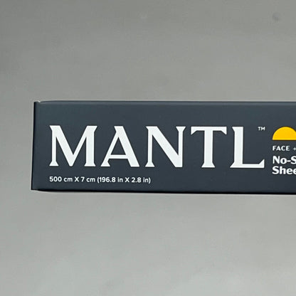 MANTL No-Shine Mattifying Sheets Made W/ Bamboo & Charcoal 196.8" X 2.8" Black