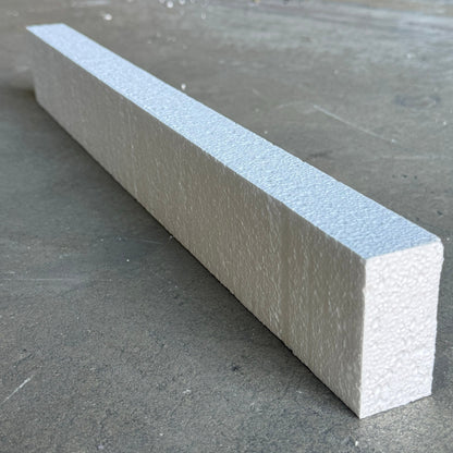 ZA@ NUCOR 168PK Rectangular Styrofoam 23”Lx3”Wx1-1/2”T White
