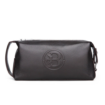 Stylish Cowhide Bag Waterproof Leather Mens Bag