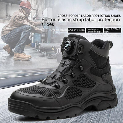 Men's Lightweight Safety Shoes - Anti-Smashing & Anti-Penetration