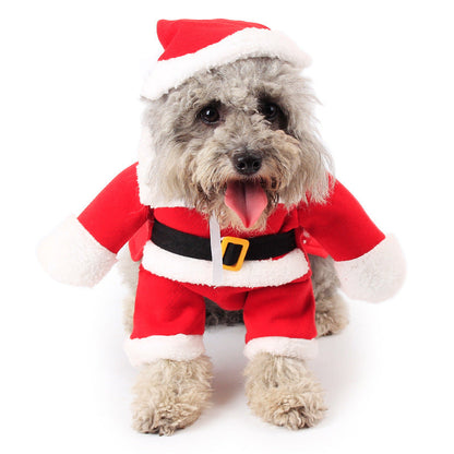 Pet Christmas Standing Costume Decor