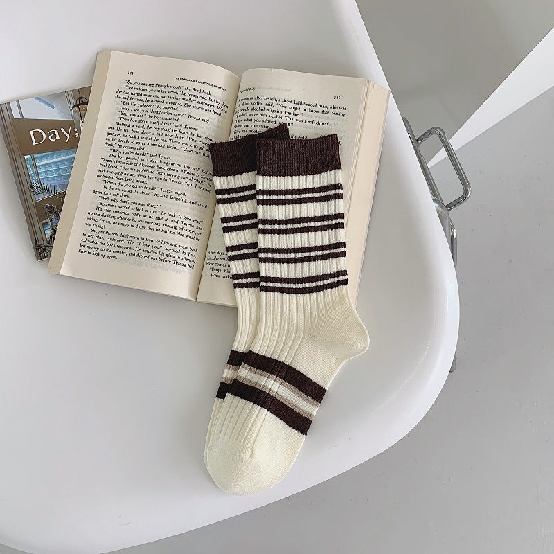 Embroidered Socks For Children With Double Stitches