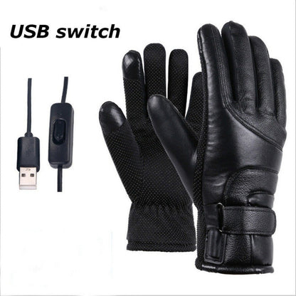 Power Bank Gloves With USB Heating Windproof And Cold-resistant