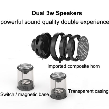 Bluetooth speaker magnetic transparent speaker