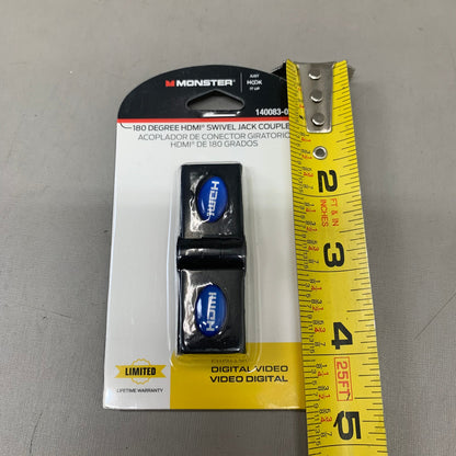 MONSTER Swivel Jack Coupler Blue/Black 140083-00