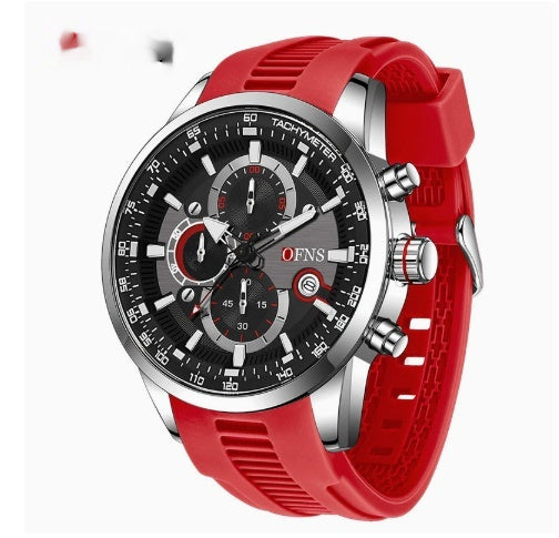 Men's Quartz Watch With A Small Three-hand Chronograph