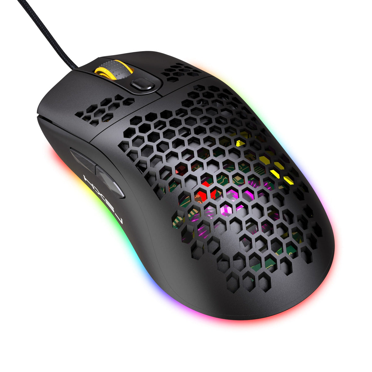 Hollow hole mouse RGB gaming luminous computer office mouse