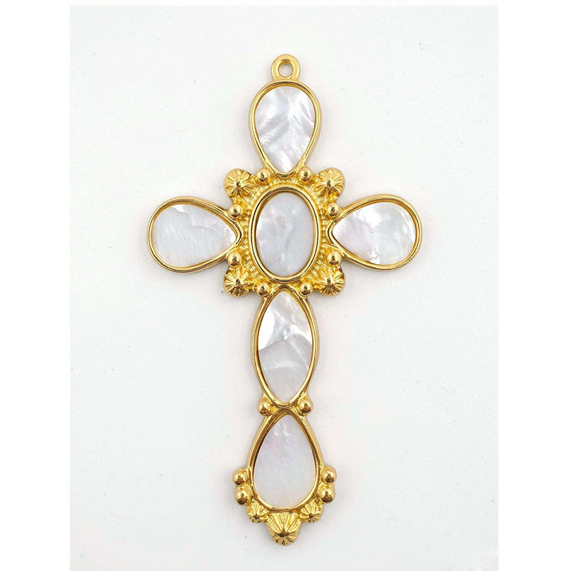 Stainless Steel Pendant With Zircon And Oil Dripping