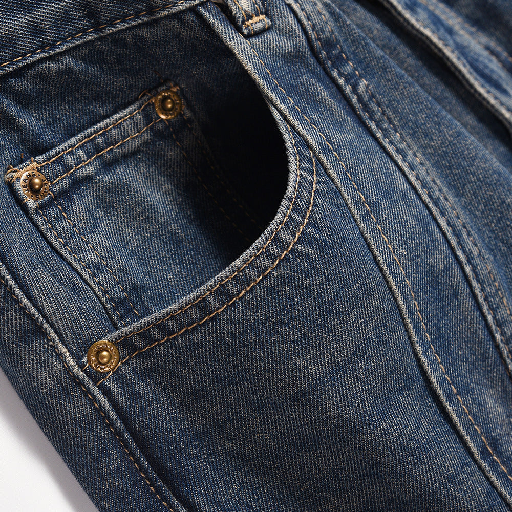 Fashion Washed White Jeans For Men