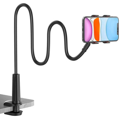 360° Rotating Universal Phone Stand with Flexible Spiral Base for Lazy Browsing