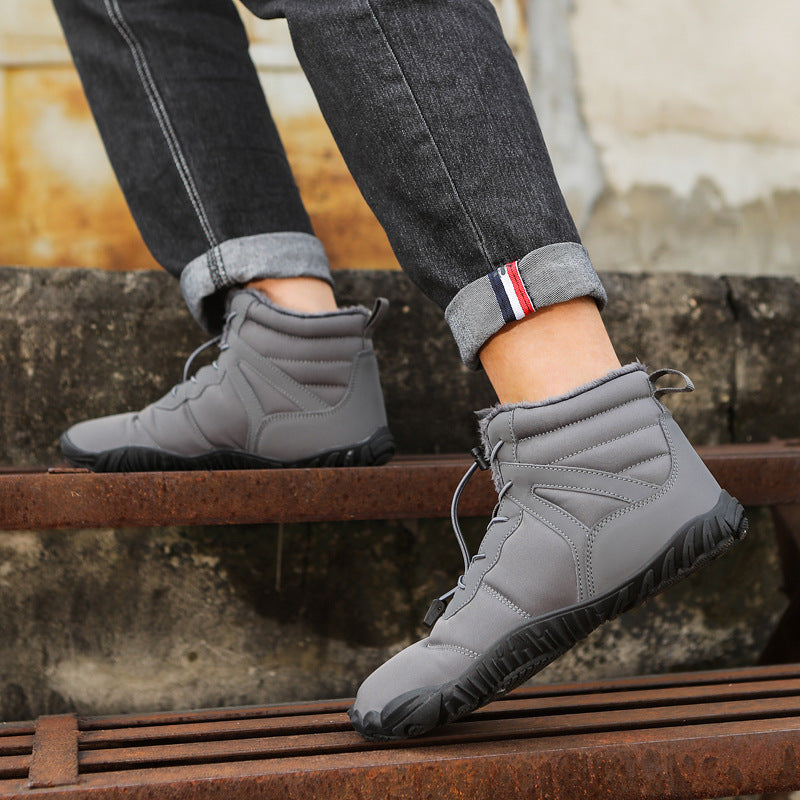 Couple Fleece-lined Hiking Shoes Non-slip Casual