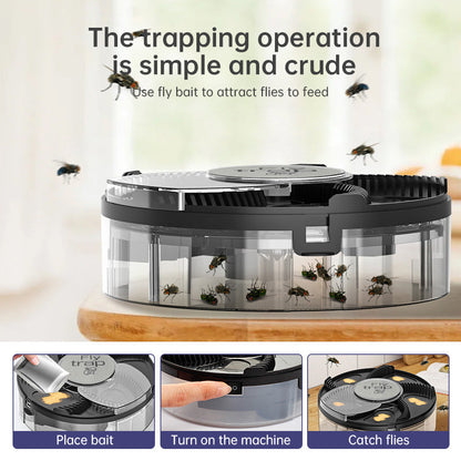 Fly Trap: Automatic, Removable Pest Catcher for Household & Kitchen