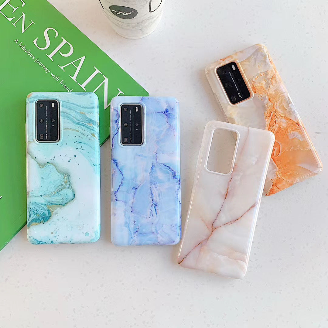 Marbled Huawei phone case
