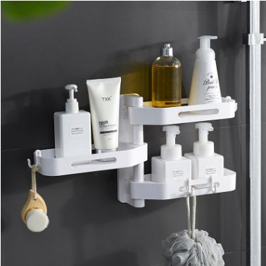 Rotating Wall Mounted Storage Box Punch Free Plastic